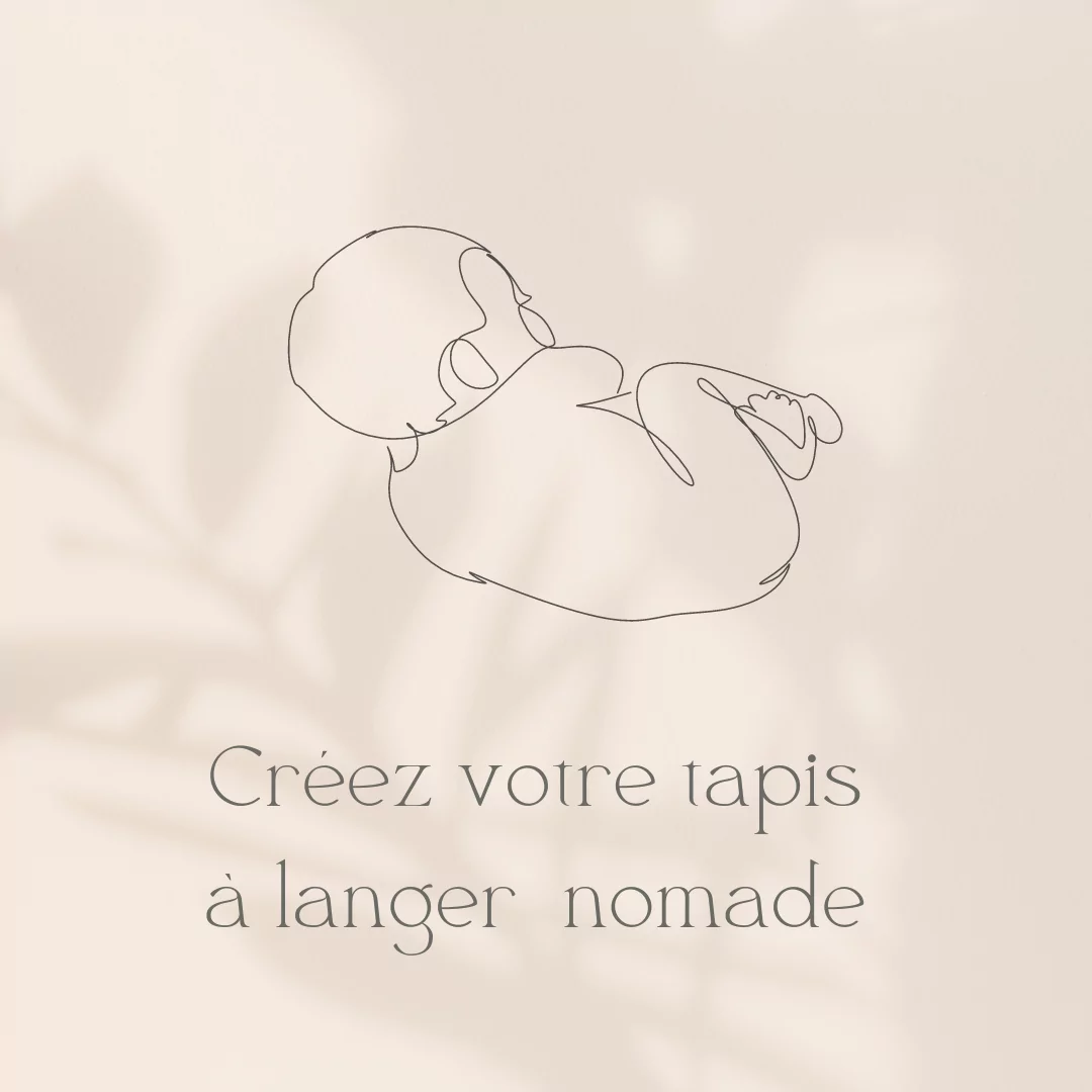 Créez votre tapis à langer nomade