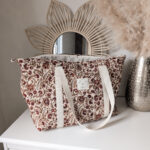 Sac à langer hand block print écru – Image 2