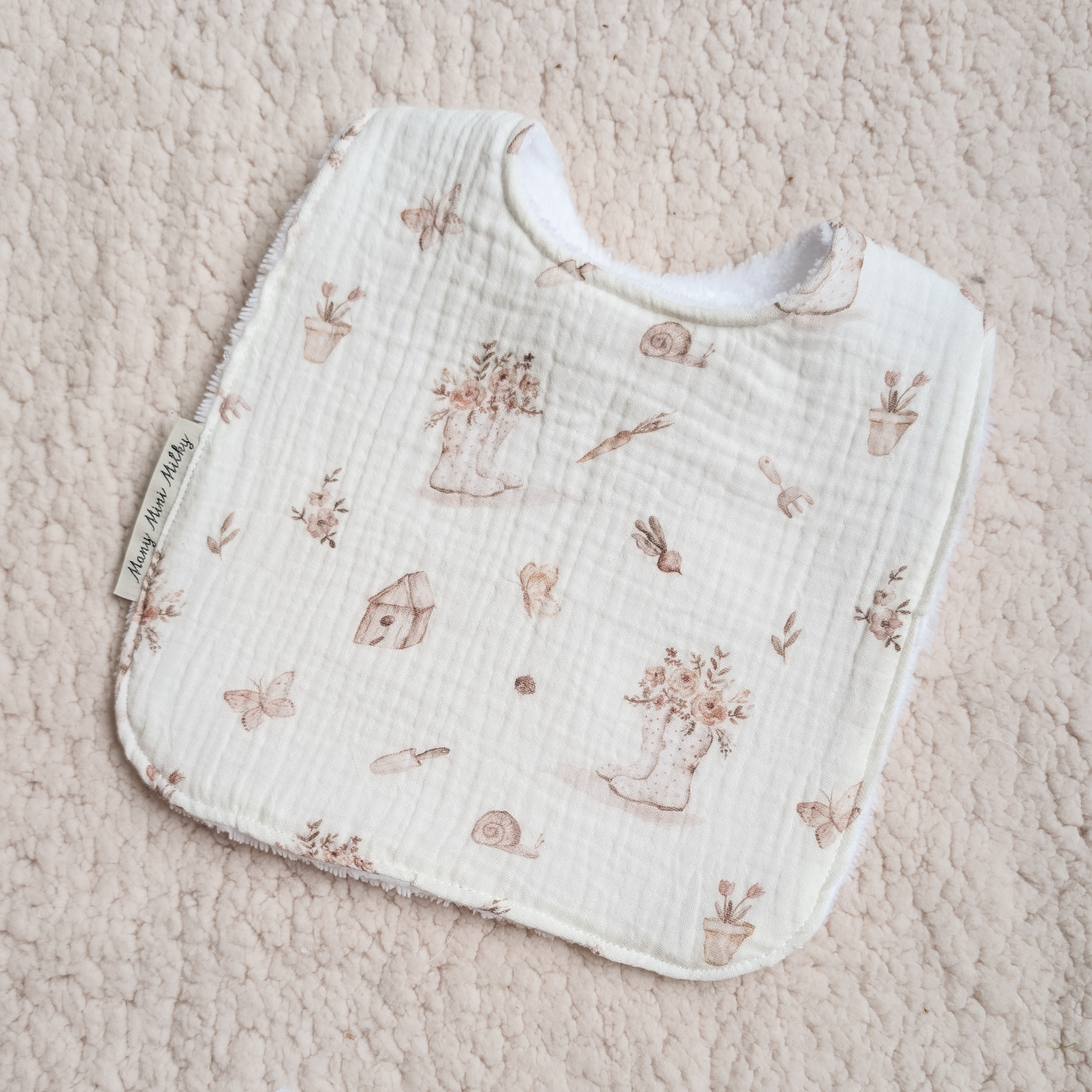 Bavoir maxi JARDIN POUDRÉ