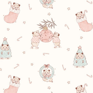 CUTE HAMSTER (double gaze de coton)