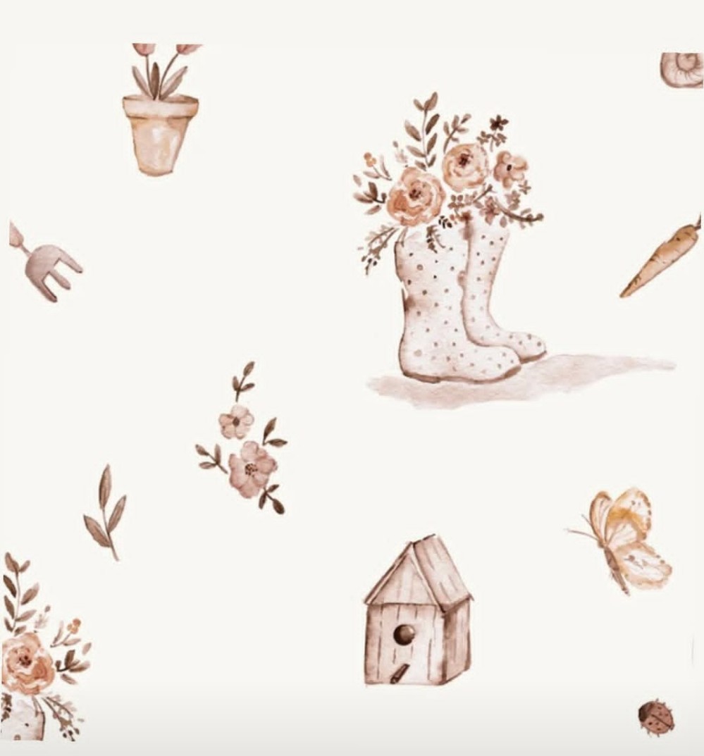 Bavoir mini JARDIN POUDRÉ – Image 2