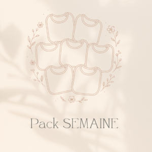 Bavoir Maxi - Pack Semaine (lot de 7)