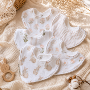 Lot de 5 bavoirs PRINTEMPS