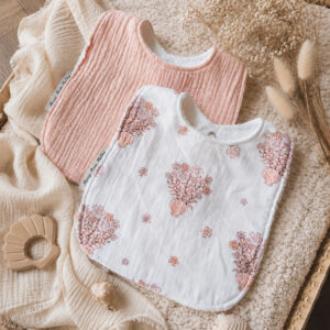 Duo de bavoirs maxi PINK SHELL