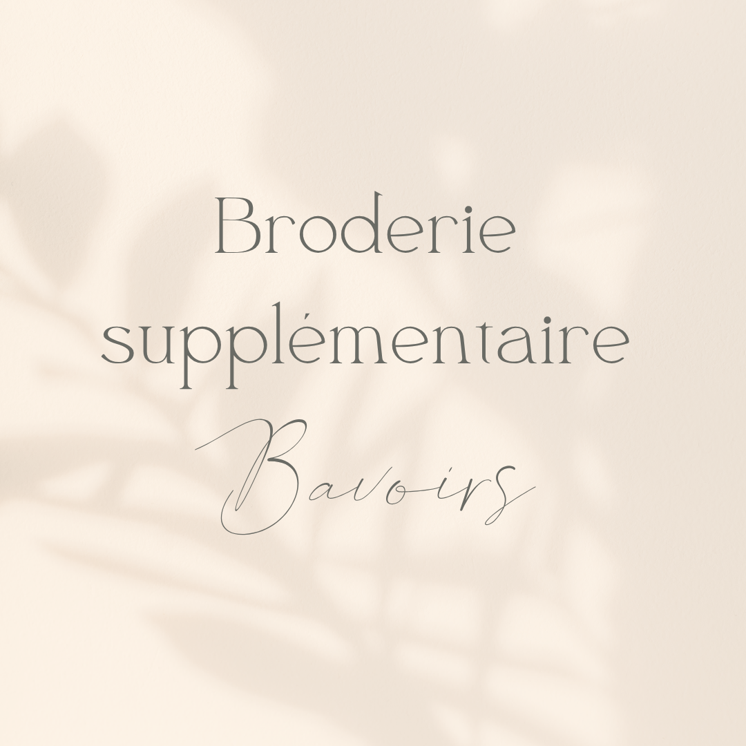 Broderie supplémentaire - Bavoirs