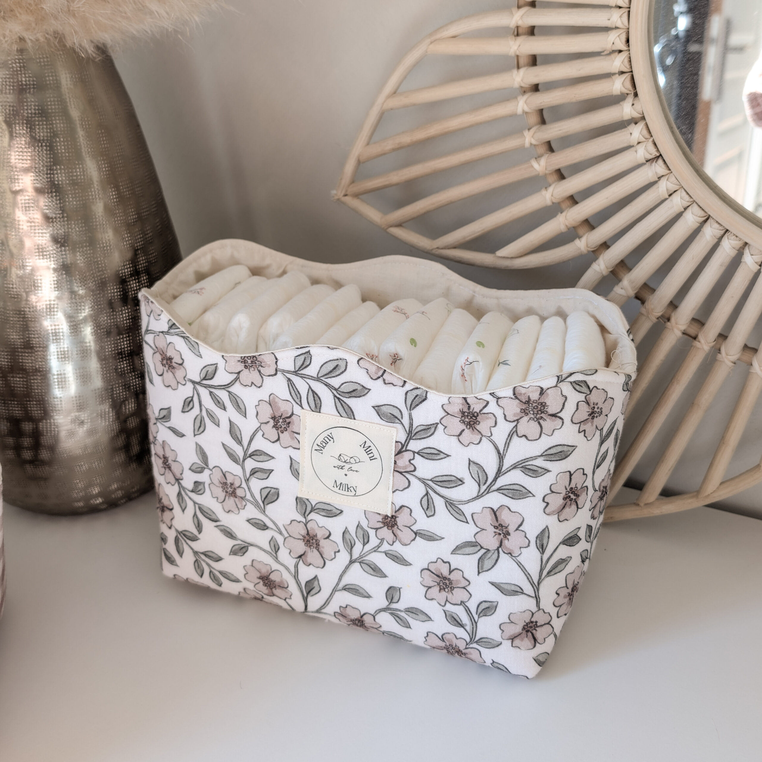 Panière L - tissu aux choix