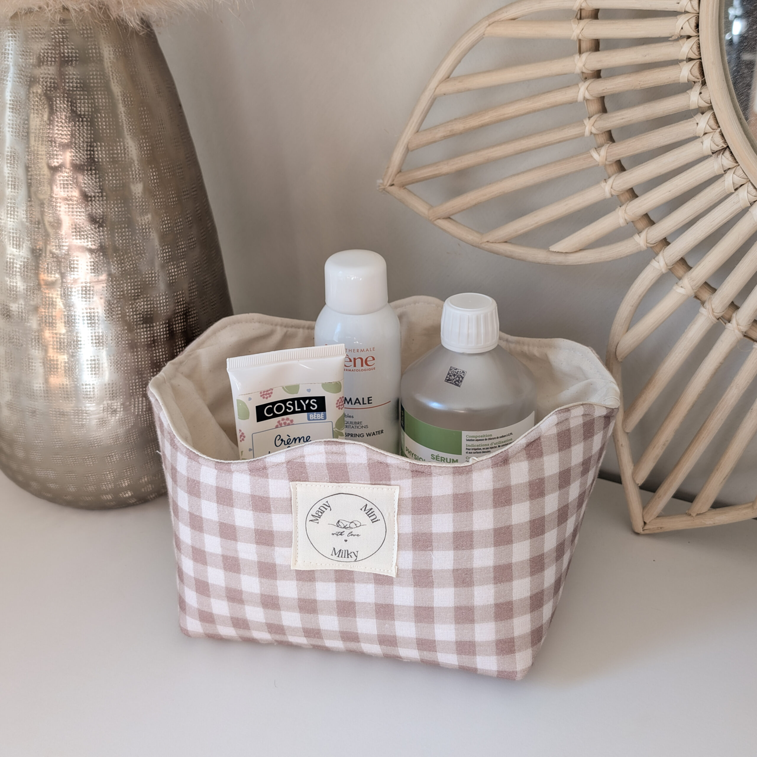Panière M - tissu aux choix