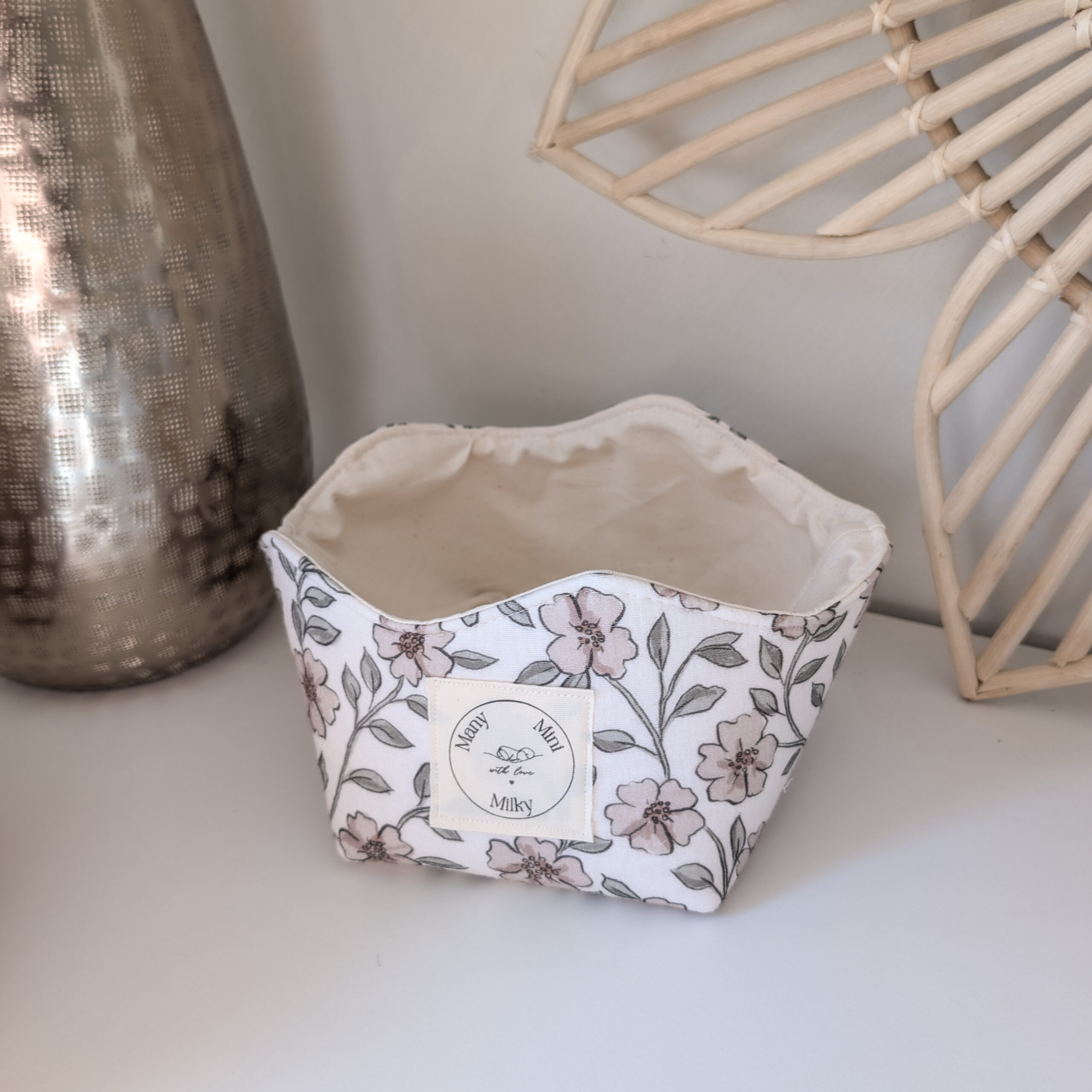 Panière S seule - tissu aux choix