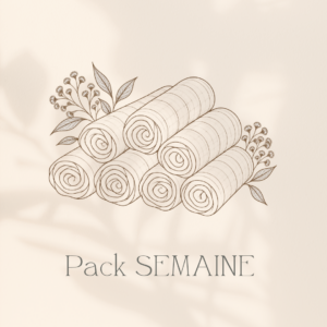 Langes et maxi-langes - Pack Semaine (lot de 7)